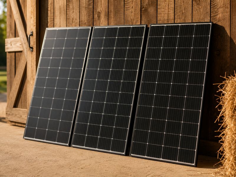 Rigid monocrystalline solar panels
